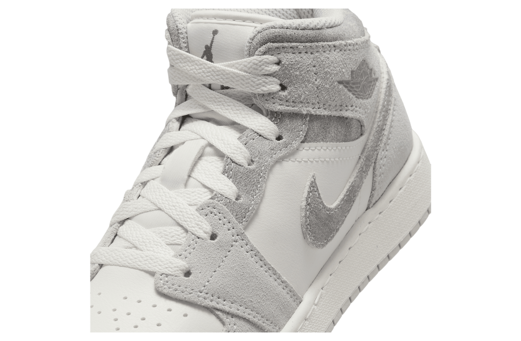 Air Jordan 1 Mid SE GS Neutral Grey / Sail - Image 7