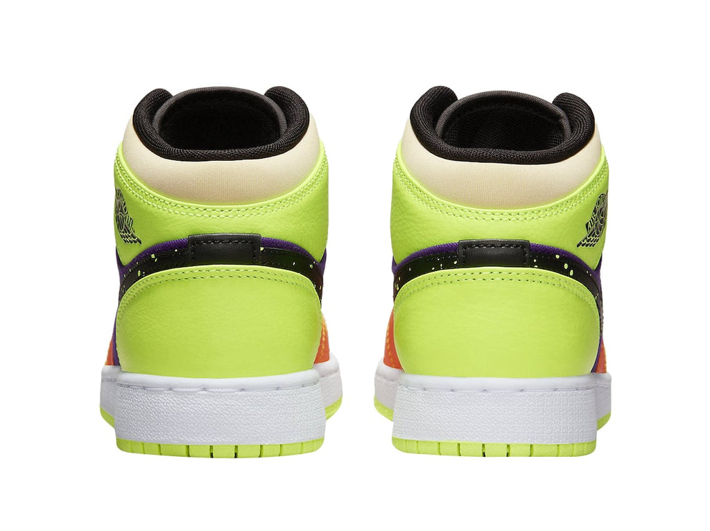 Air Jordan 1 Mid SE GS Volt Vivid Orange - Image 5