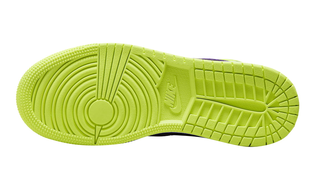 Air Jordan 1 Mid SE GS Volt Vivid Orange - Image 6