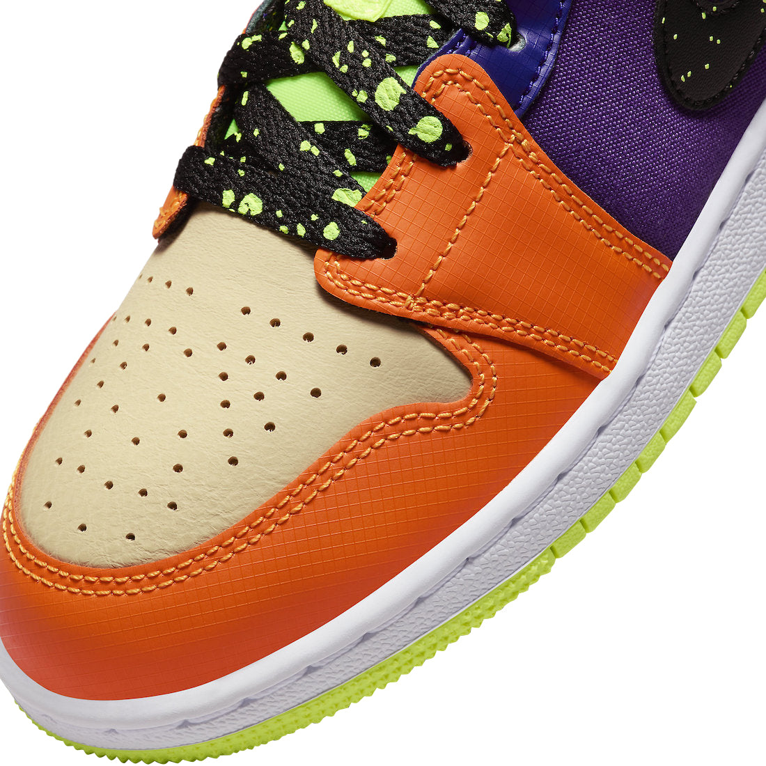 Air Jordan 1 Mid SE GS Volt Vivid Orange - Image 7