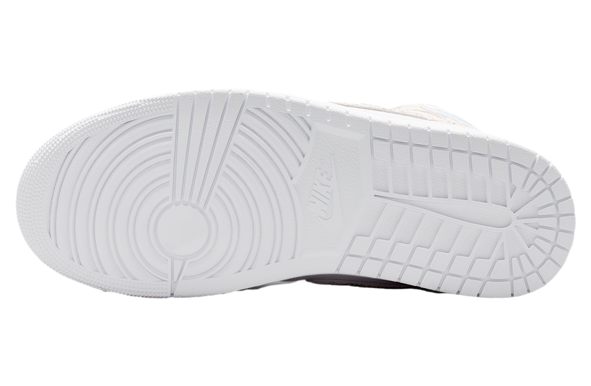 Air Jordan 1 Mid SE White / Field Silver - Image 2