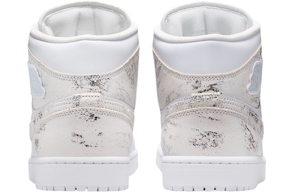 Air Jordan 1 Mid SE White / Field Silver - Image 6