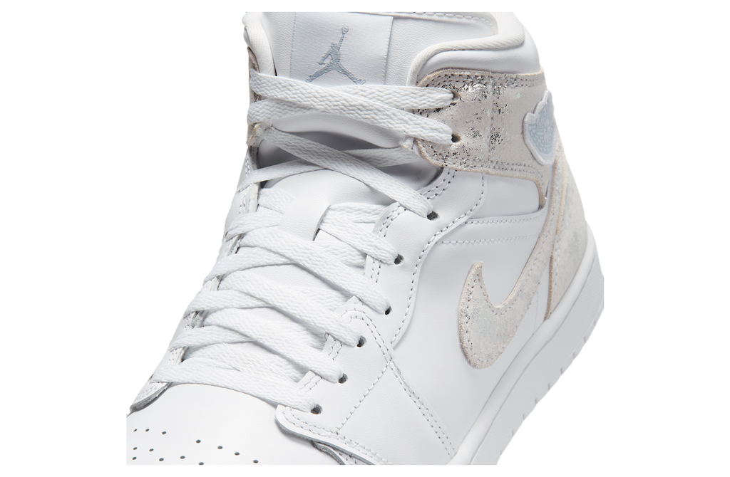 Air Jordan 1 Mid SE White / Field Silver - Image 7