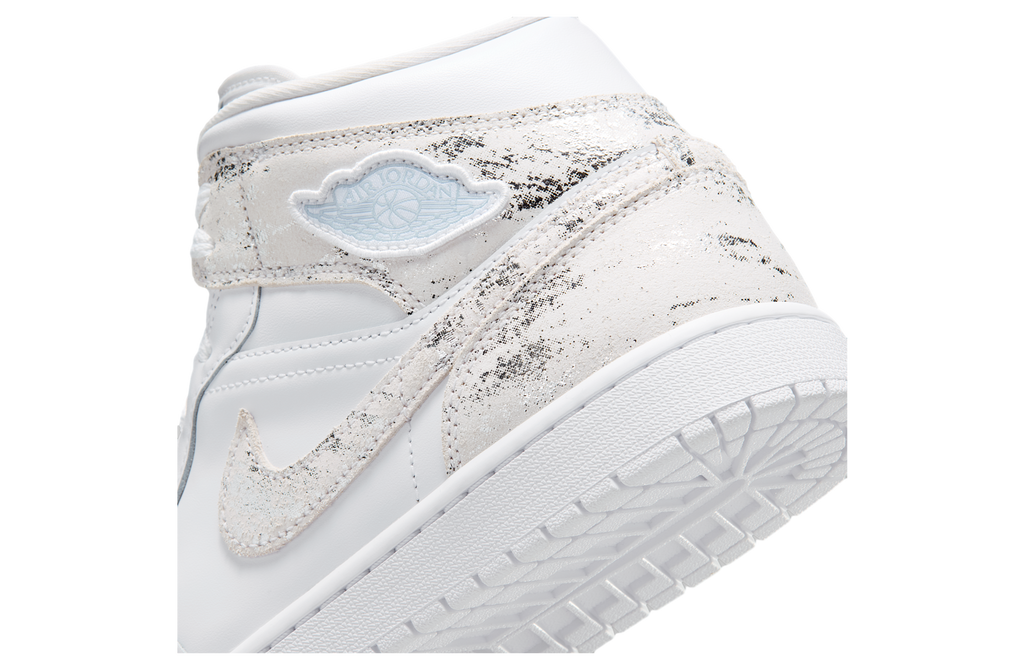 Air Jordan 1 Mid SE White / Field Silver - Image 8
