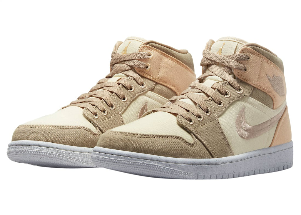 Air Jordan 1 Mid SE WMNS Canvas Khaki - Image 2