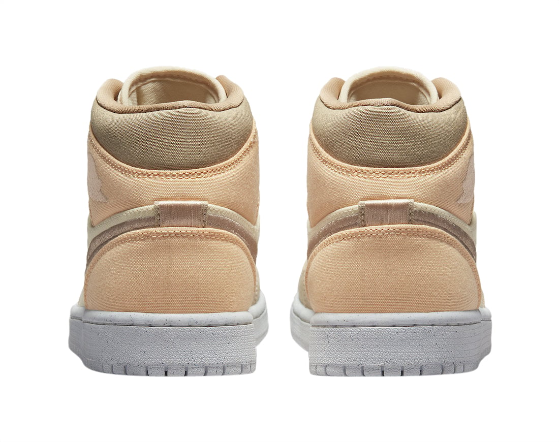 Air Jordan 1 Mid SE WMNS Canvas Khaki - Image 5
