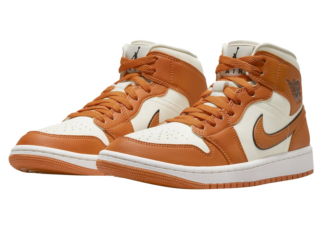 Air Jordan 1 Mid SE WMNS Coconut Milk Sport Spice - Image 2