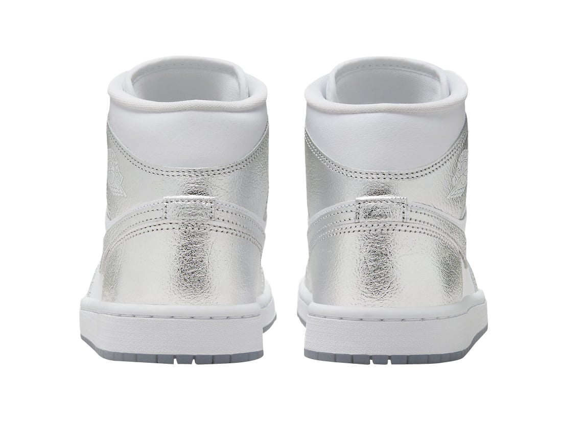 Air Jordan 1 Mid SE WMNS Metallic Silver - Image 5