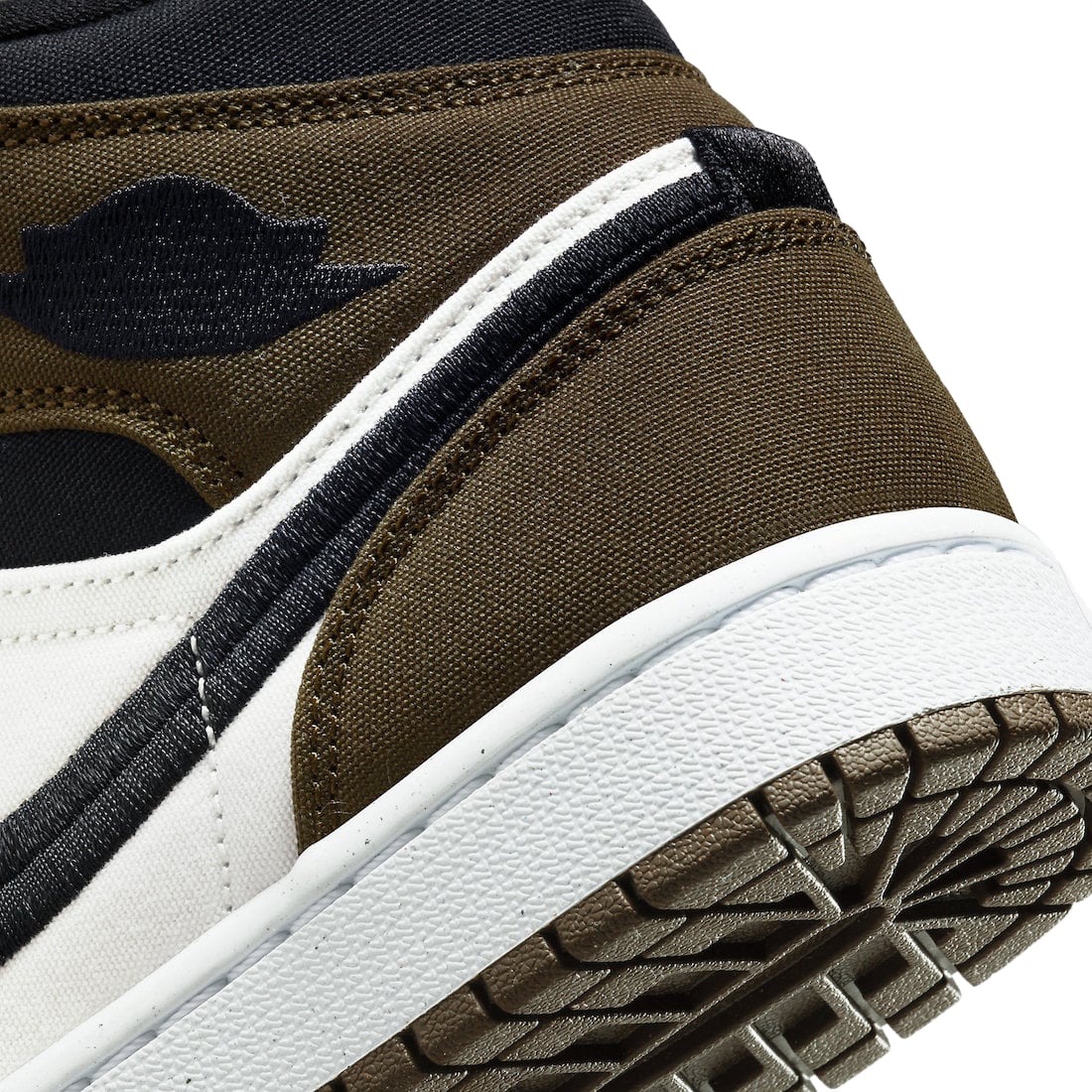 Air Jordan 1 Mid SE WMNS Olive Toe - Image 8