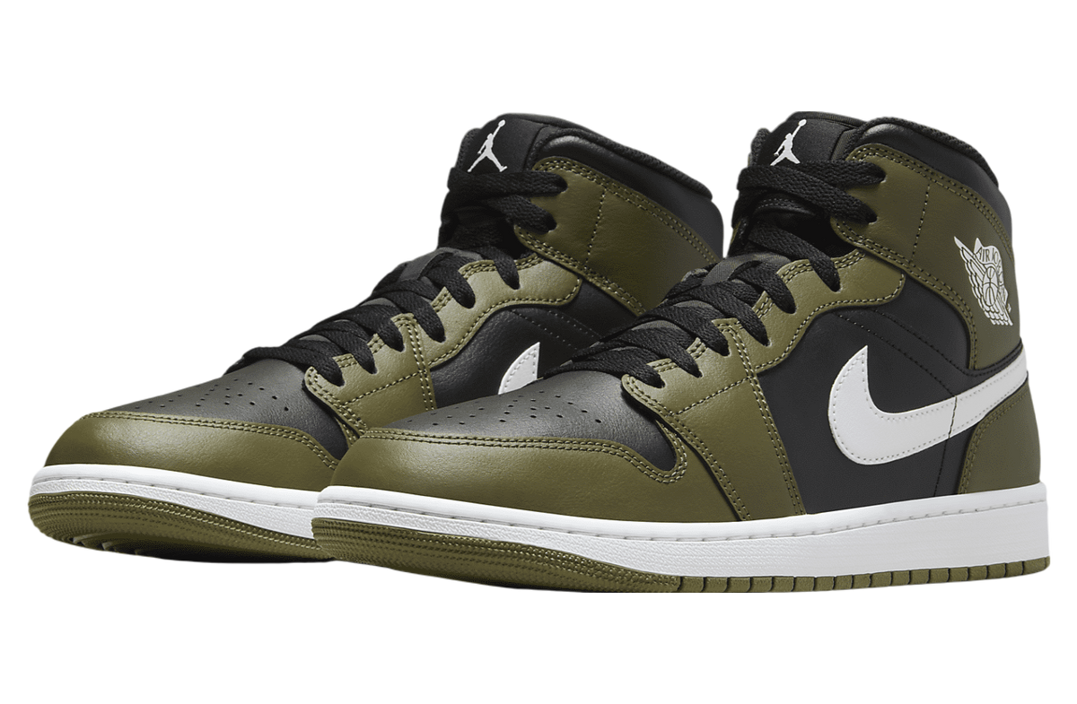Air Jordan 1 Mid Sequoia Black - Image 5