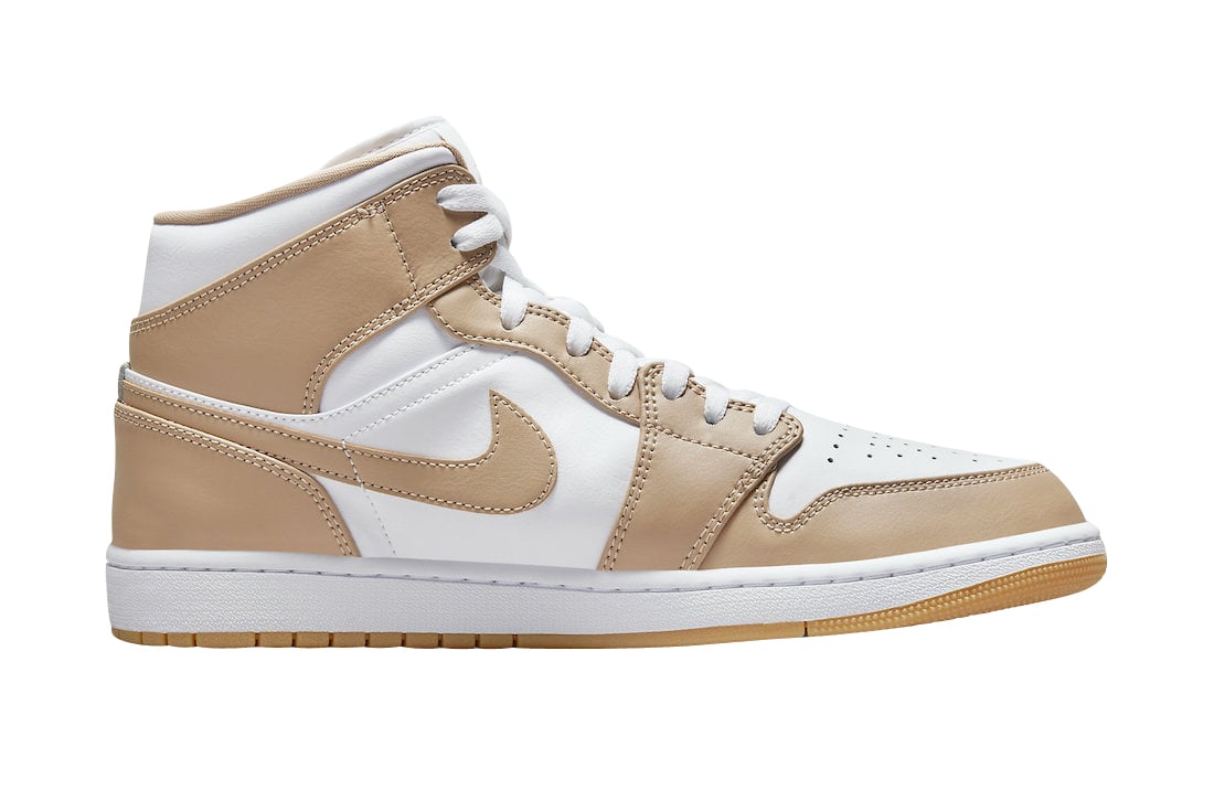 Air Jordan 1 Mid Tan Gum - Image 3