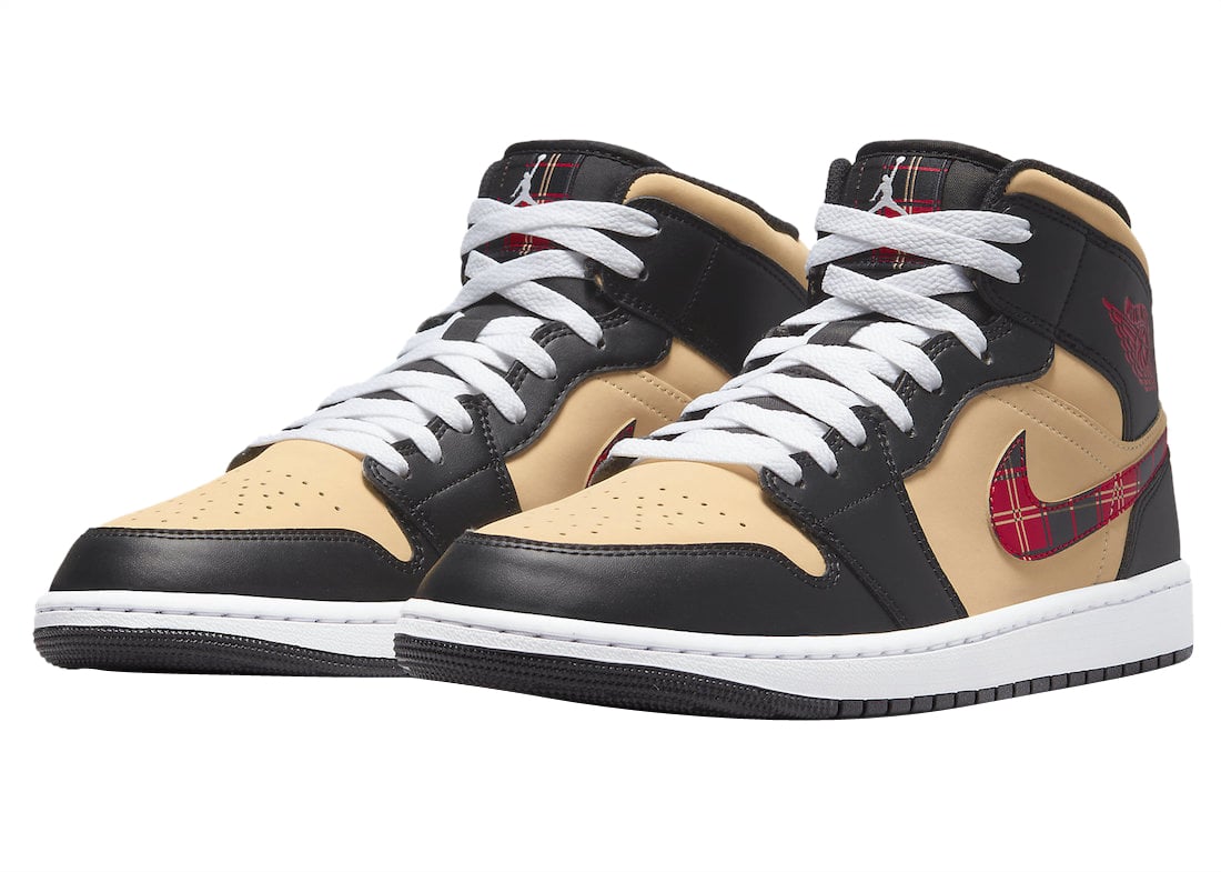 Air Jordan 1 Mid Tartan Swoosh - Image 2