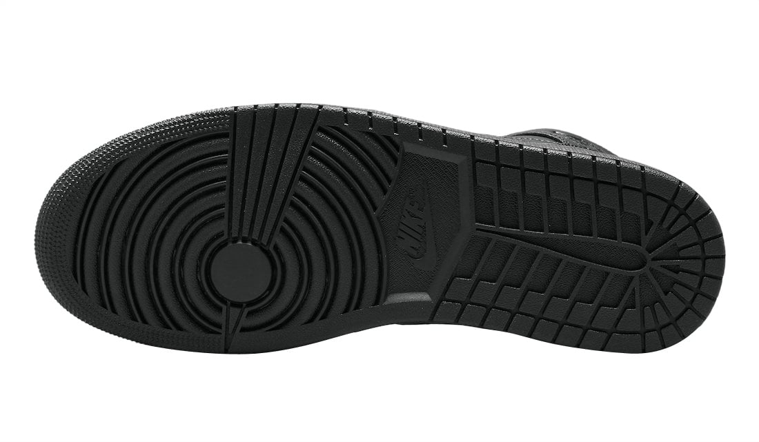 Air Jordan 1 Mid Triple Black - Image 6