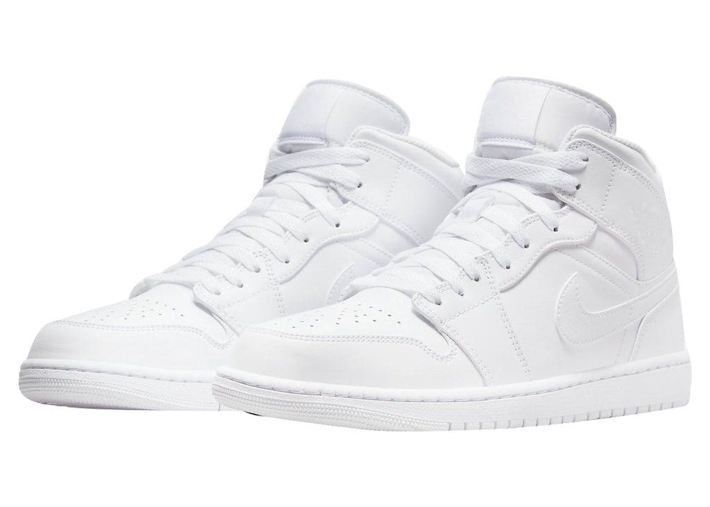 Air Jordan 1 Mid Triple White - Image 2