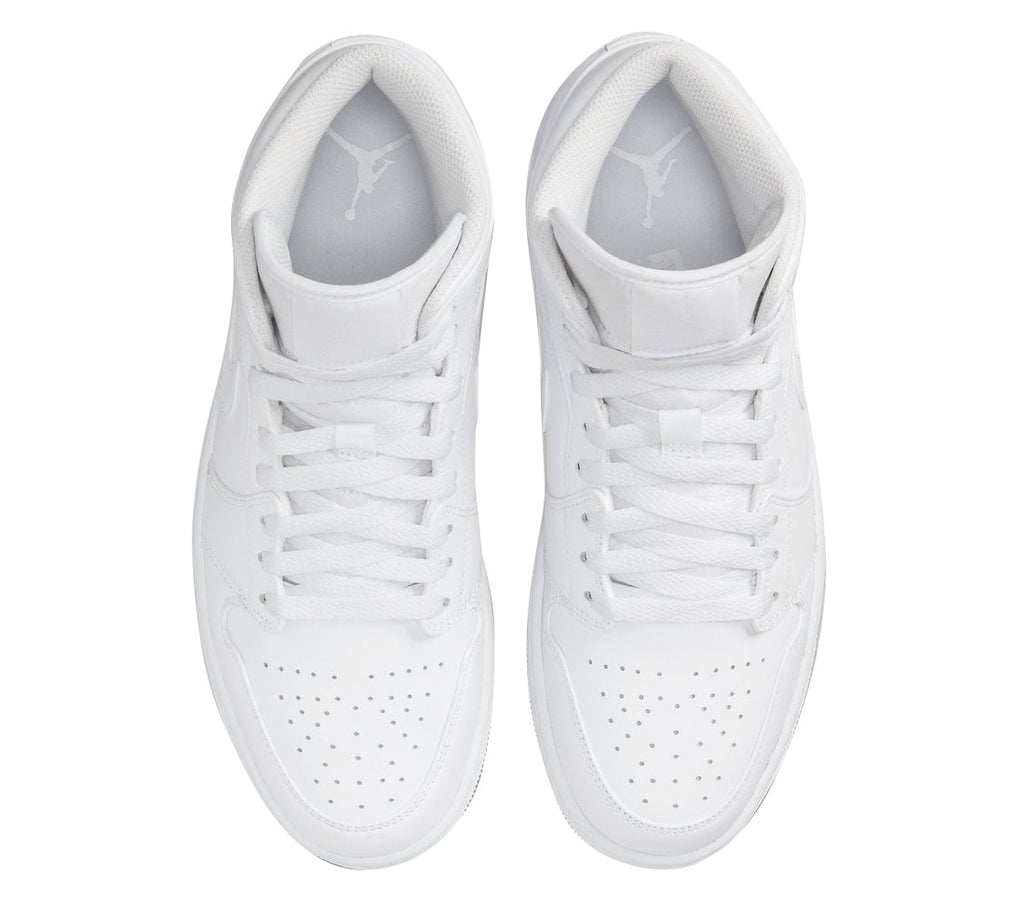 Air Jordan 1 Mid Triple White - Image 4