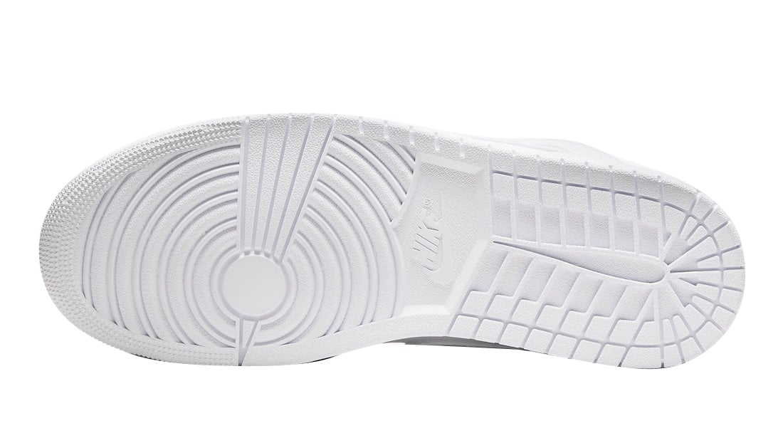 Air Jordan 1 Mid Triple White - Image 6