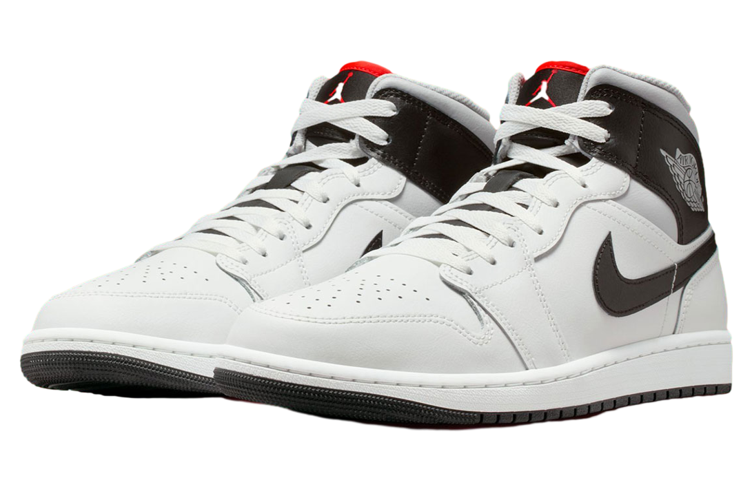 Air Jordan 1 Mid White / Black / Infrared 23 - Image 2