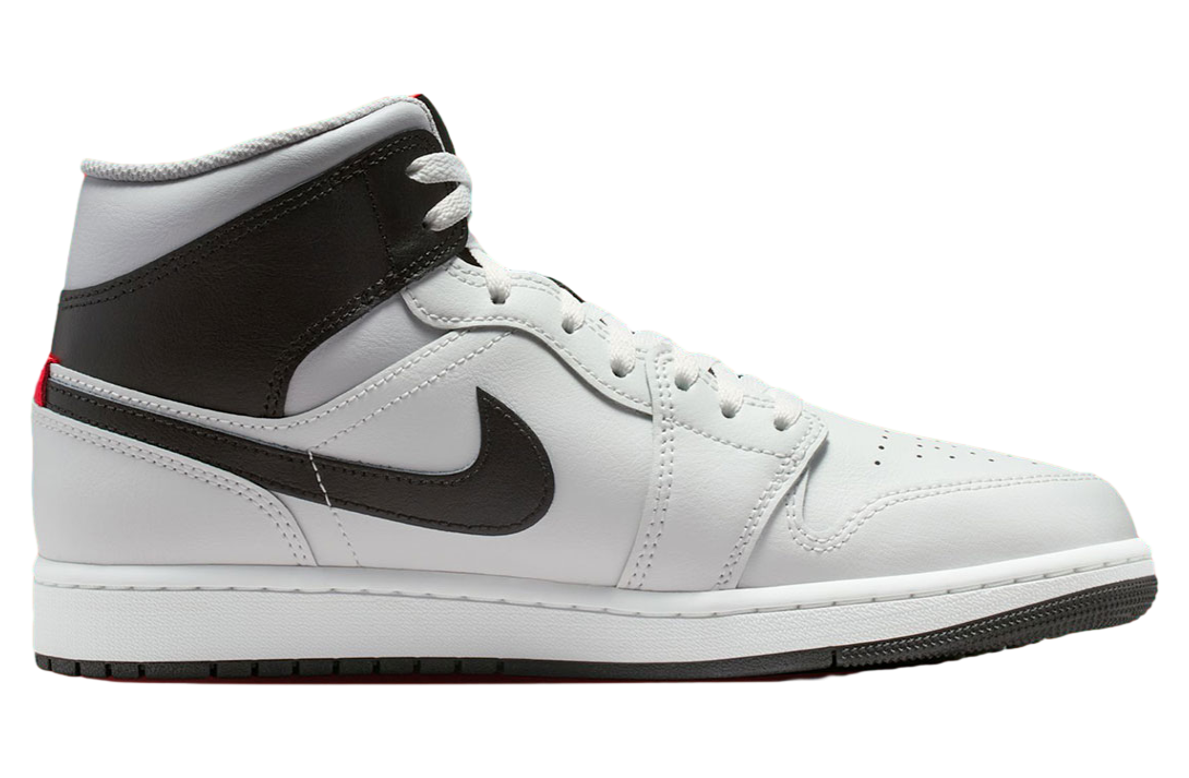 Air Jordan 1 Mid White / Black / Infrared 23 - Image 4