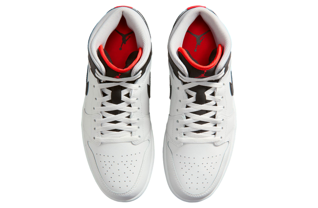 Air Jordan 1 Mid White / Black / Infrared 23 - Image 5