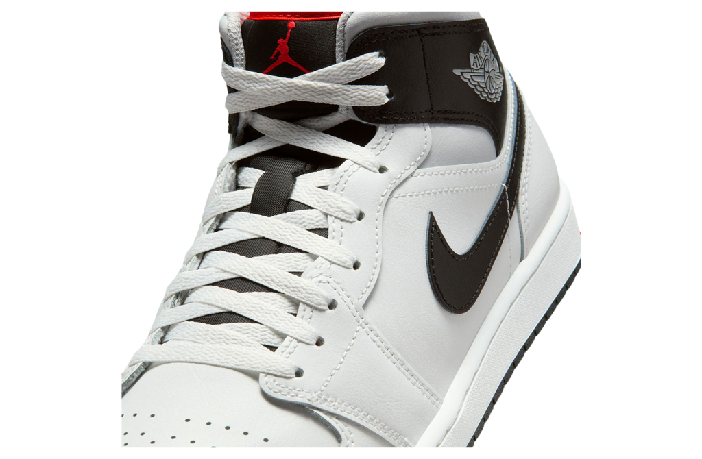 Air Jordan 1 Mid White / Black / Infrared 23 - Image 7