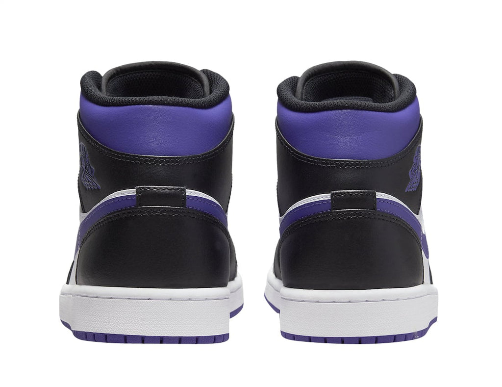 Air Jordan 1 Mid White Black Purple - Image 4