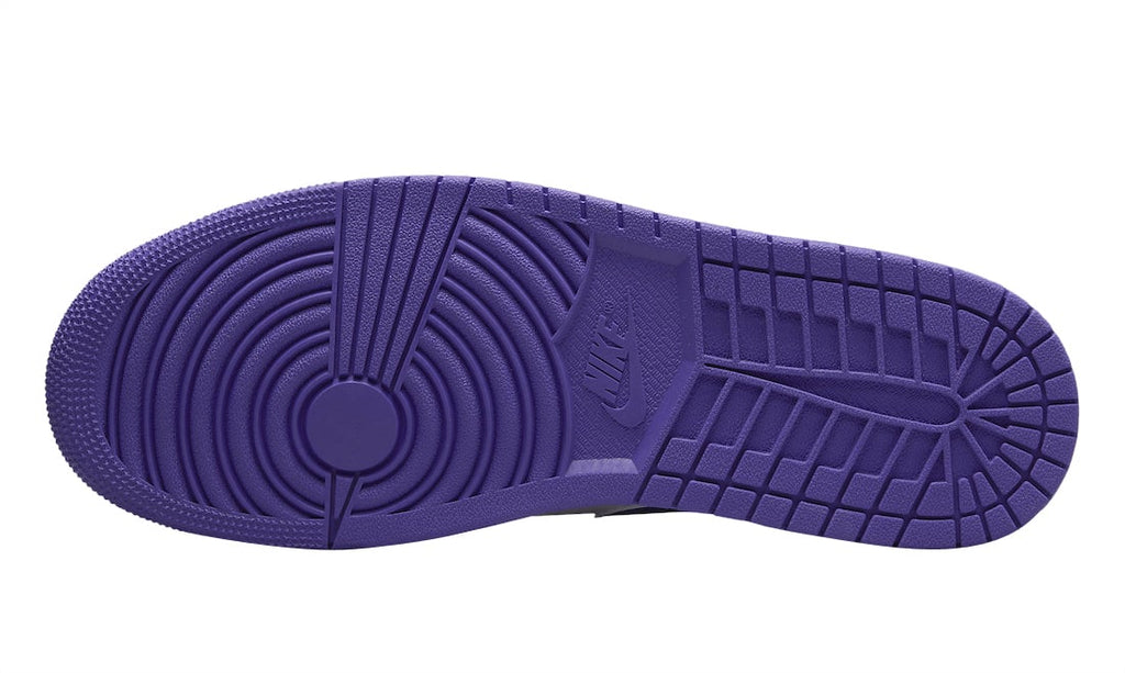 Air Jordan 1 Mid White Black Purple - Image 5