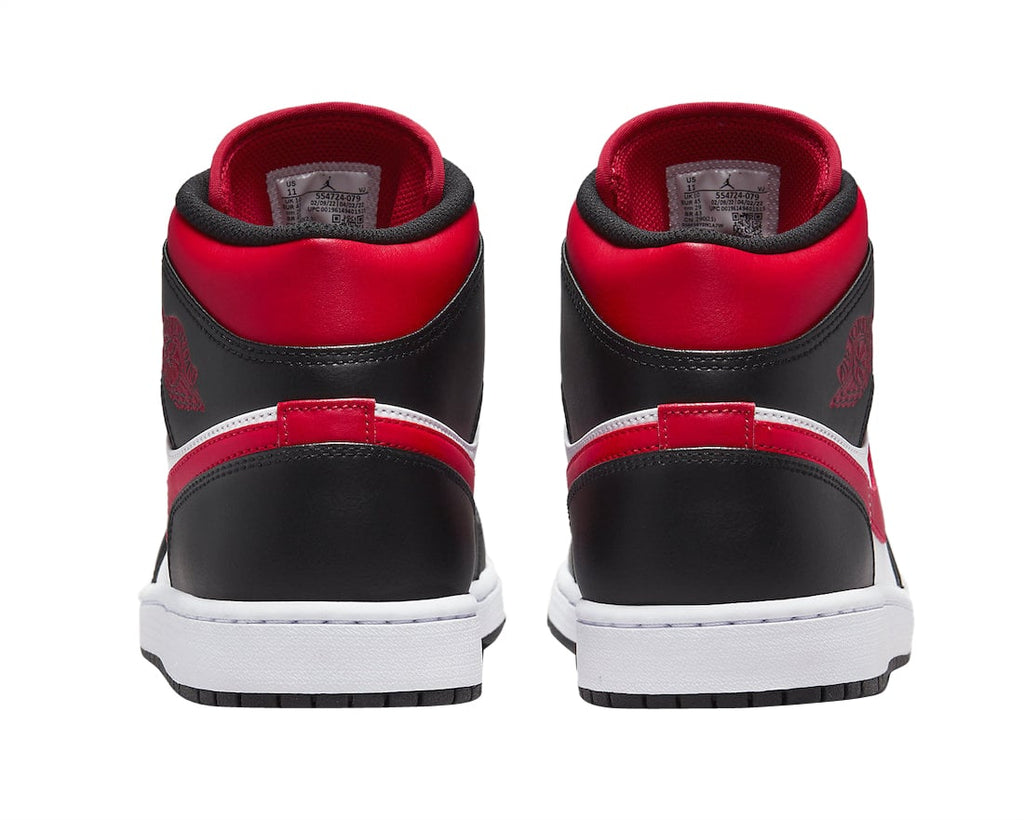 Air Jordan 1 Mid White Black Red - Image 5