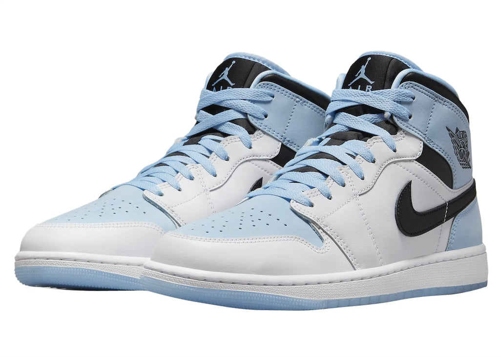 Air Jordan 1 Mid White Blue Black - Image 2