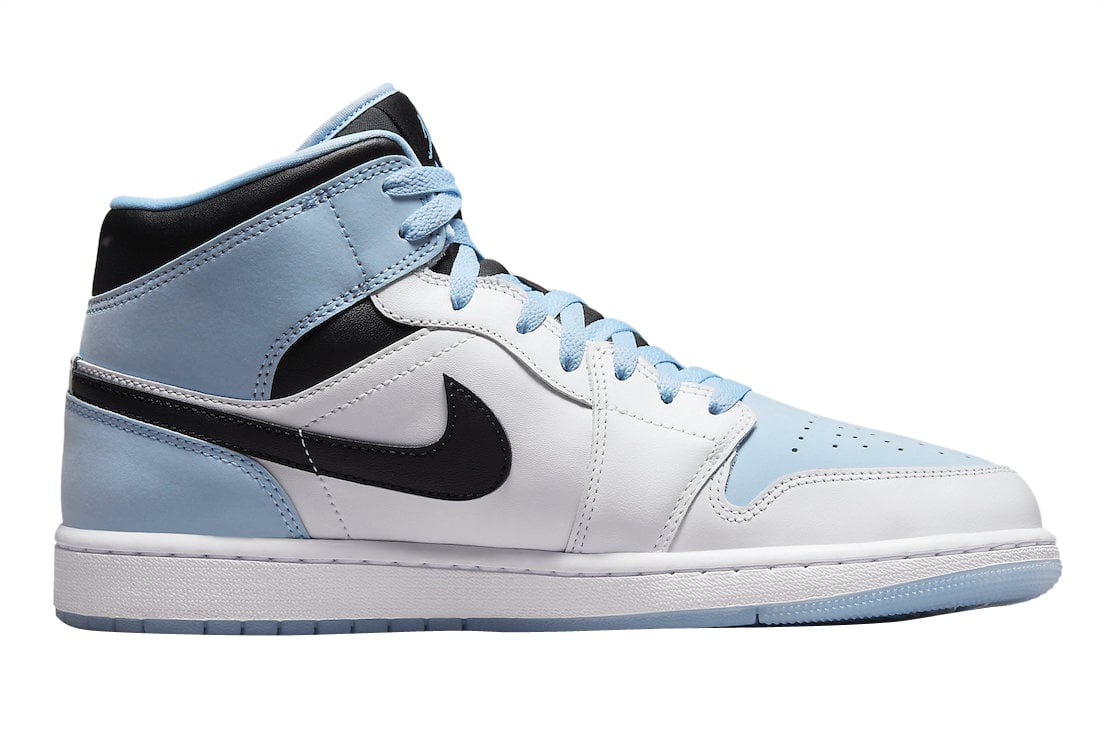 Air Jordan 1 Mid White Blue Black - Image 3