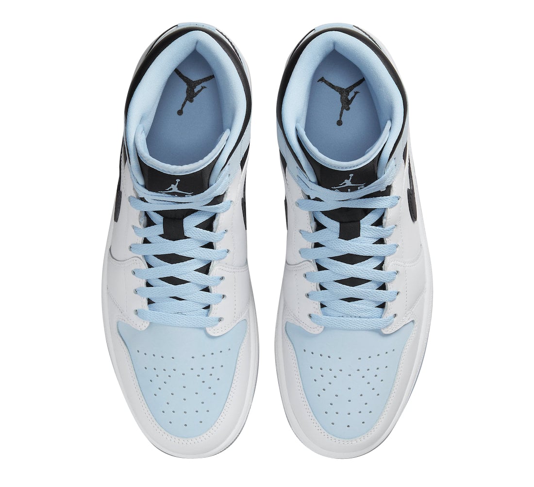 Air Jordan 1 Mid White Blue Black - Image 4