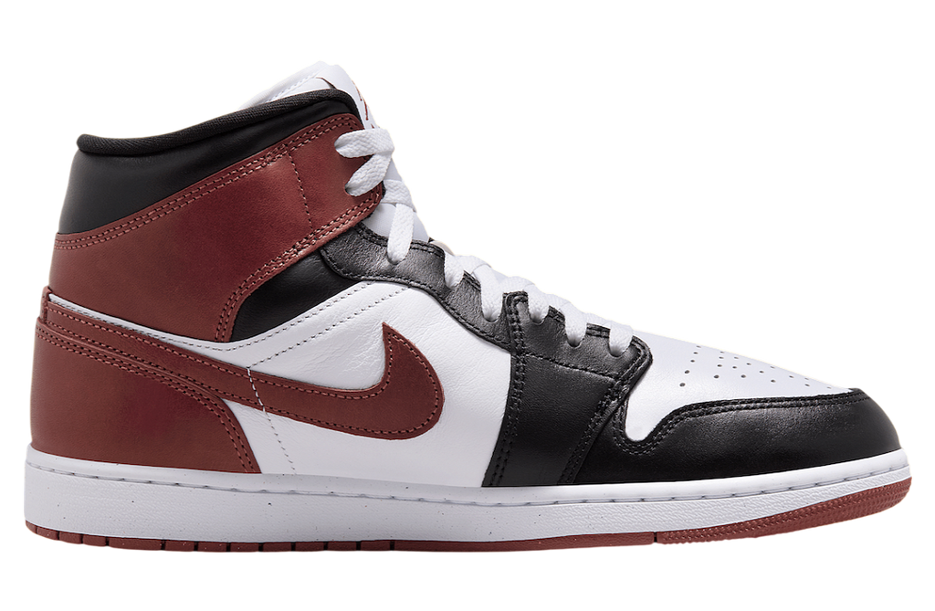 Air Jordan 1 Mid White / Dark Pony - Image 3