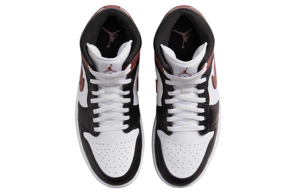 Air Jordan 1 Mid White / Dark Pony - Image 4