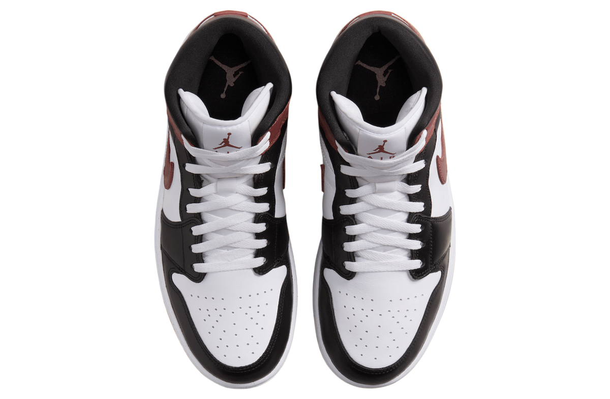 Air Jordan 1 Mid White / Dark Pony - Image 4