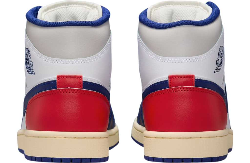 Air Jordan 1 Mid White / Deep Royal Blue - Image 5