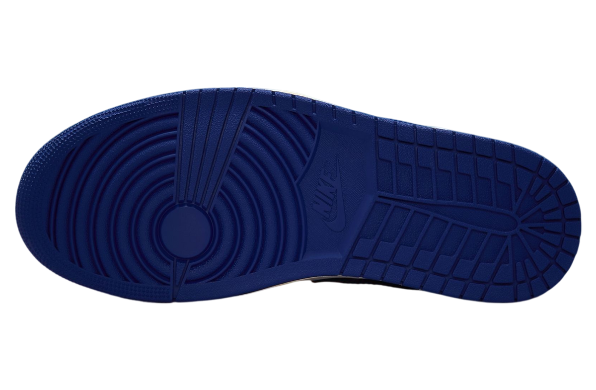 Air Jordan 1 Mid White / Deep Royal Blue - Image 6