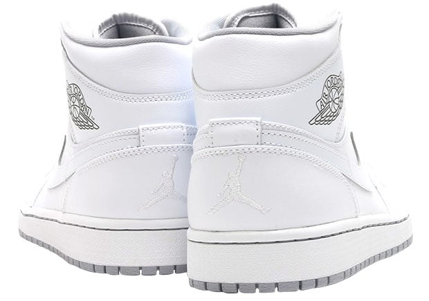 Air Jordan 1 Mid White Grey - Image 4