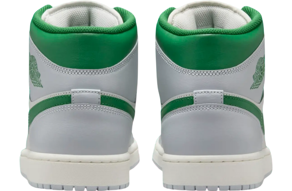 Air Jordan 1 Mid White / Lucky Green - Image 5