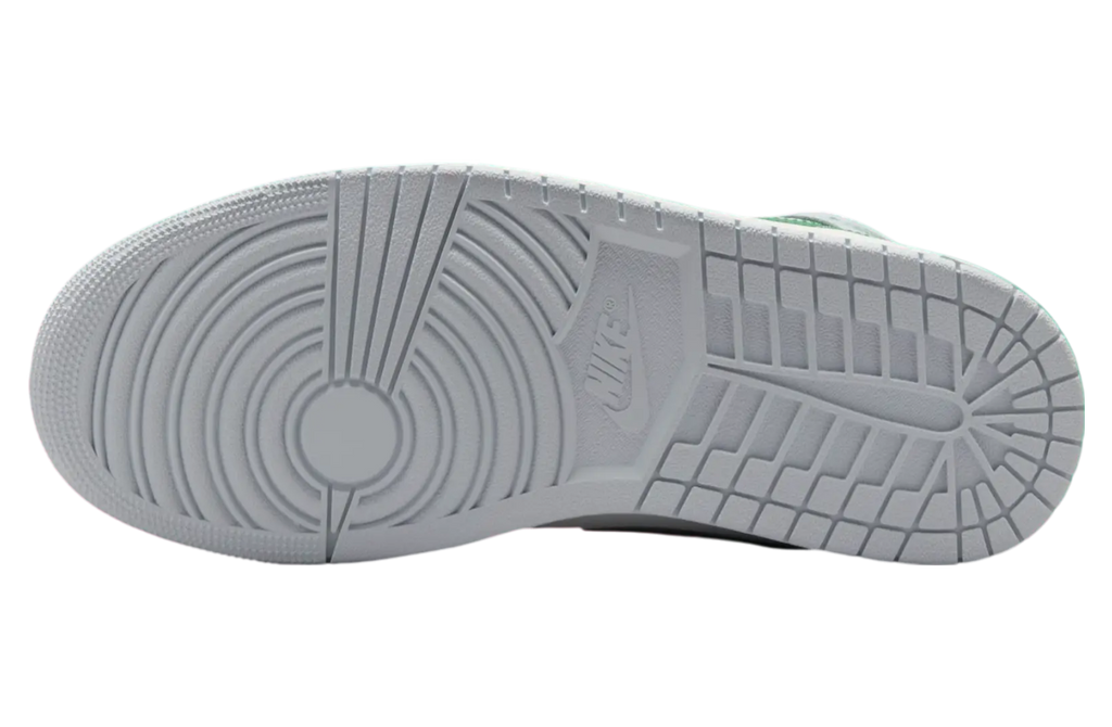Air Jordan 1 Mid White / Lucky Green - Image 6