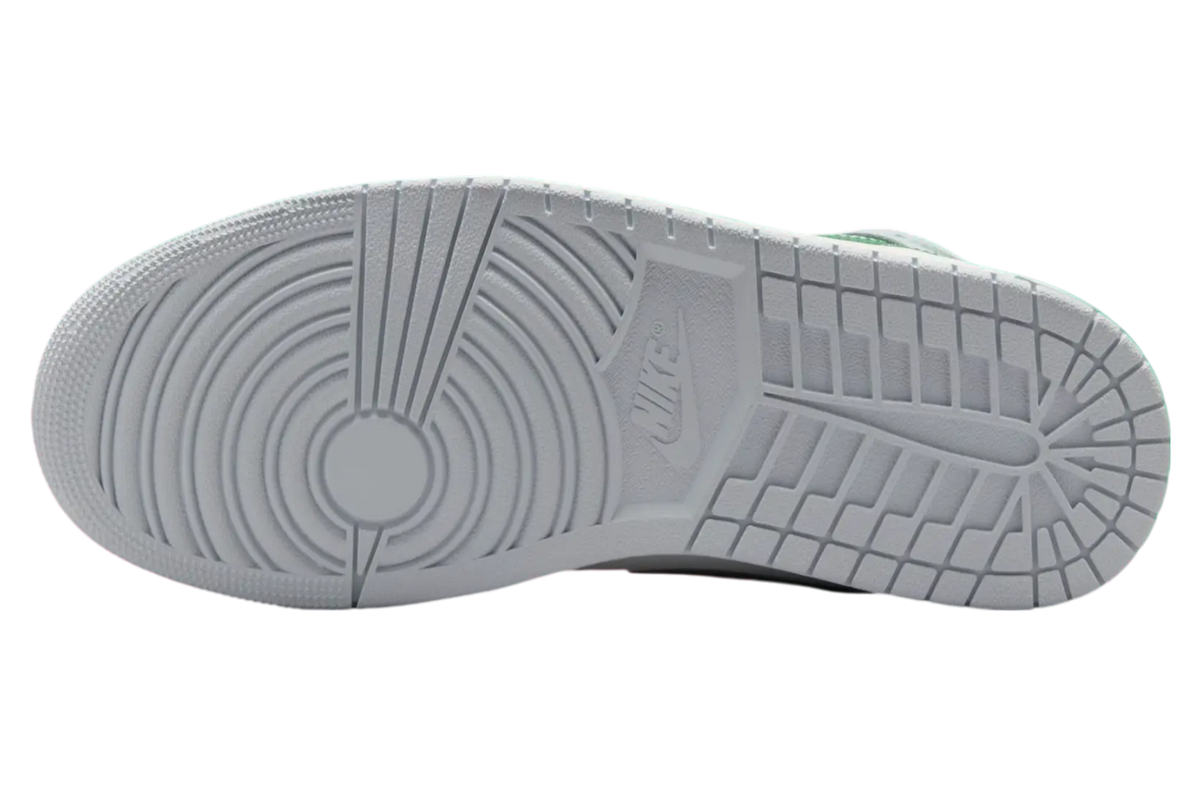 Air Jordan 1 Mid White / Lucky Green - Image 6