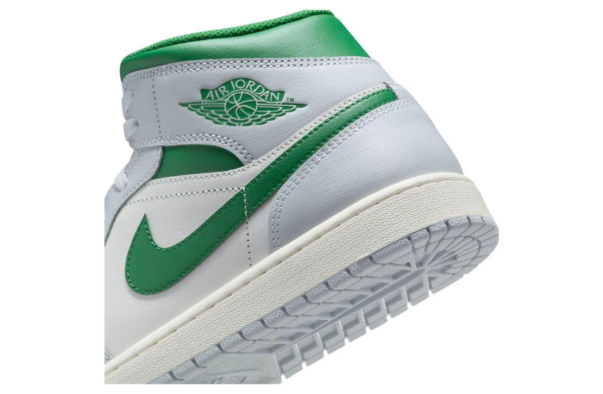 Air Jordan 1 Mid White / Lucky Green - Image 8