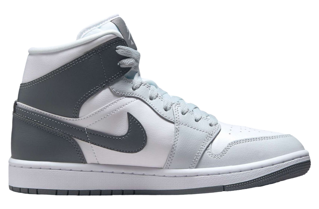 Air Jordan 1 Mid White / Pure Platinum - Image 4