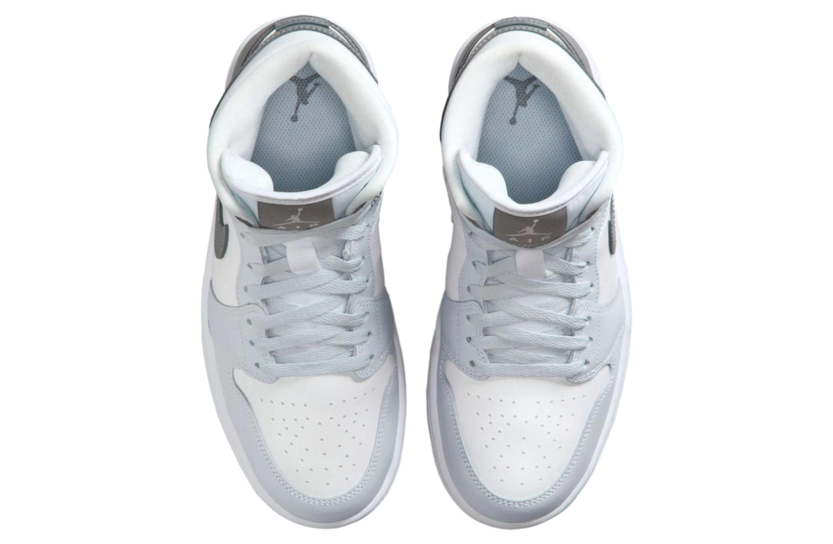 Air Jordan 1 Mid White / Pure Platinum - Image 5