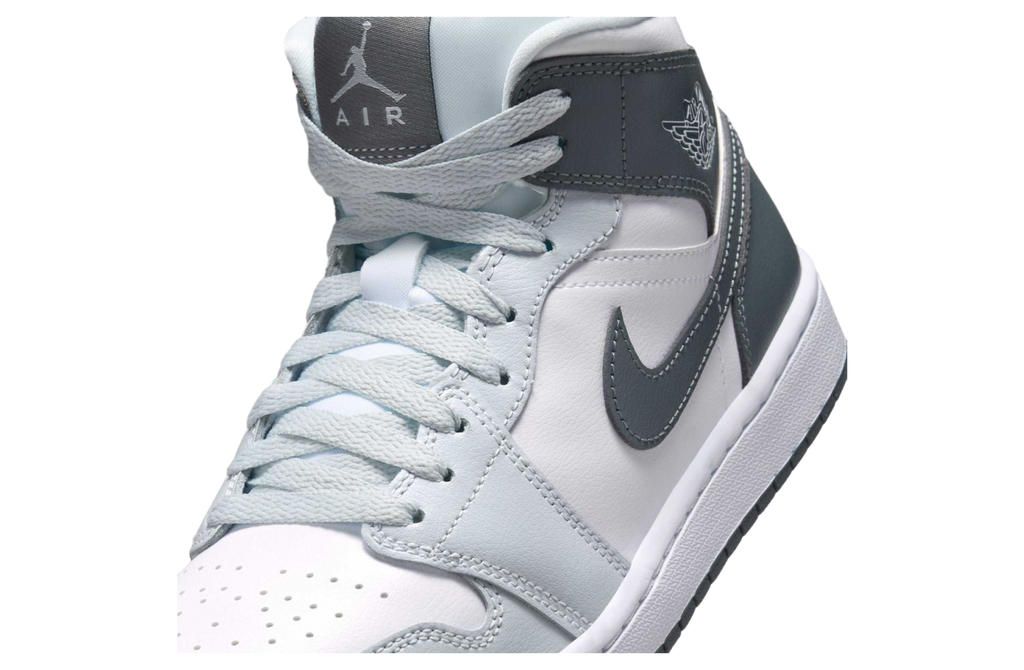 Air Jordan 1 Mid White / Pure Platinum - Image 8