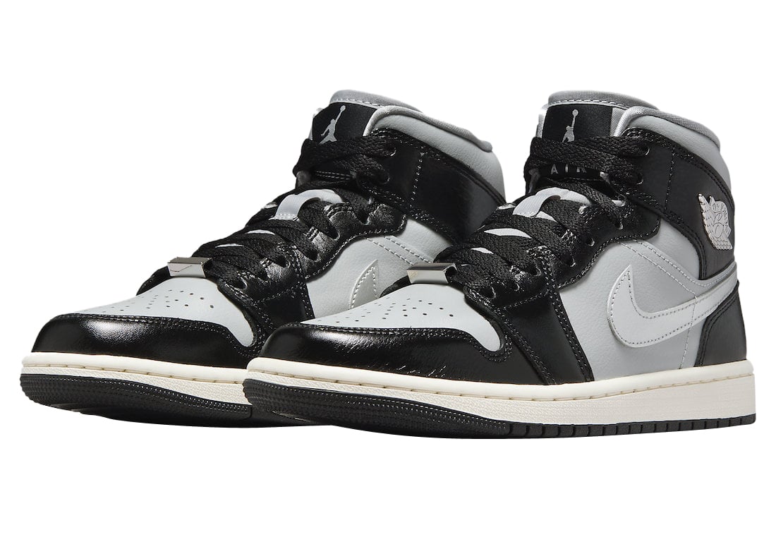Air Jordan 1 Mid WMNS Black Chrome - Image 2
