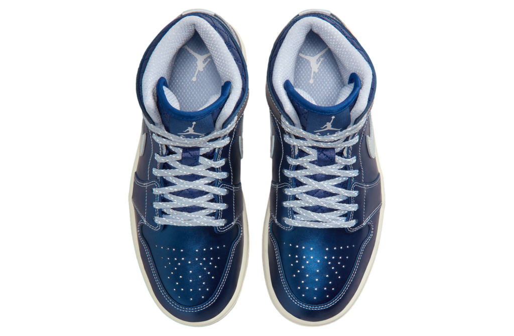 Air Jordan 1 Mid WMNS Black / Coconut Milk - Image 7