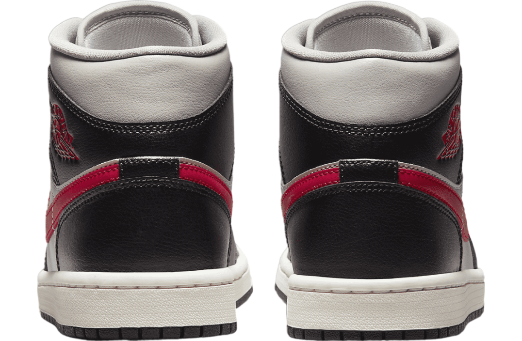 Air Jordan 1 Mid WMNS Black / College Grey / Gym Red - Image 6