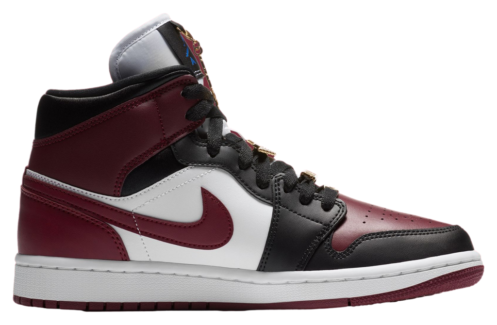 Air Jordan 1 Mid WMNS Black / Dark Beetroot - Image 2