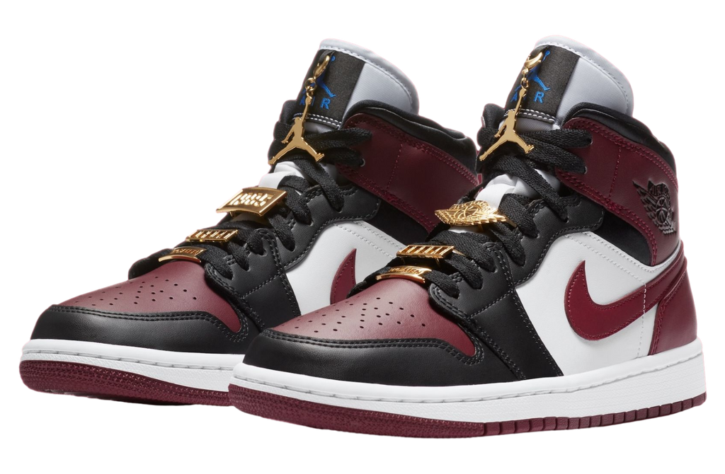 Air Jordan 1 Mid WMNS Black / Dark Beetroot - Image 3