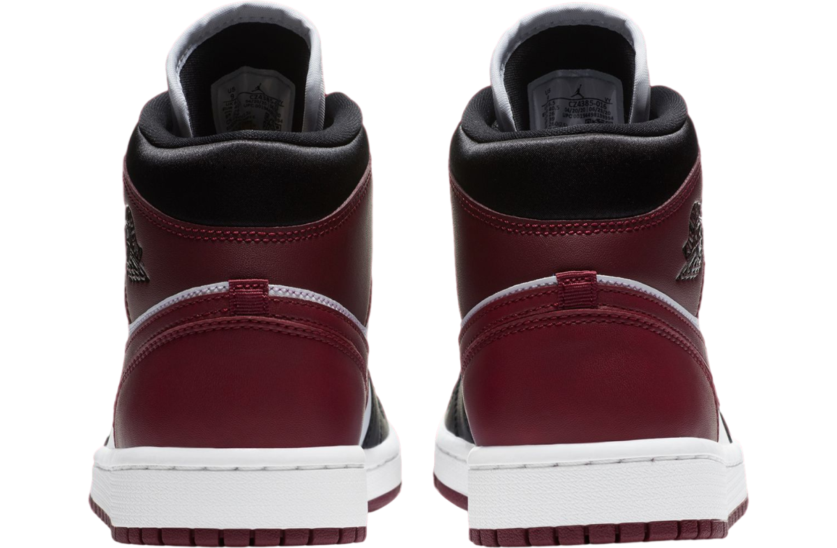 Air Jordan 1 Mid WMNS Black / Dark Beetroot - Image 4