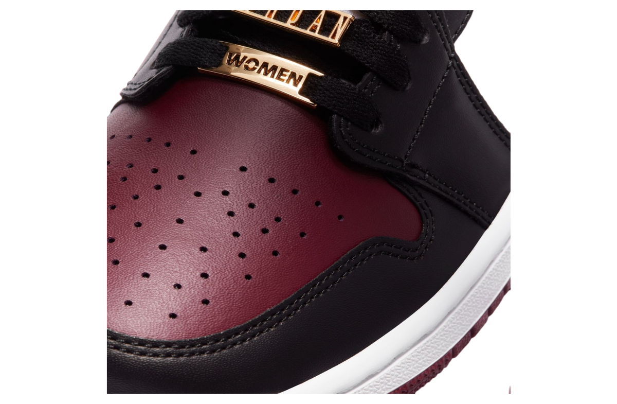 Air Jordan 1 Mid WMNS Black / Dark Beetroot - Image 5